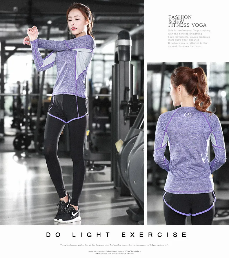 New Korean Fitness Clothes Womens Long Sleeve T Shirt Fast Drying Slim Fit  Yoga Outdoor Sports From Eyucongs, $14.77