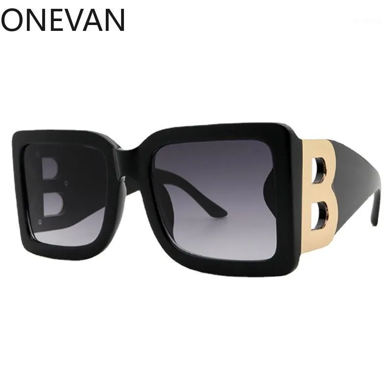 نظارات شمسية مصمم علامة كبيرة فاخرة مع B للرجال النساء صخرة نمط الأزياء ظلال uv400 نظارات خمر