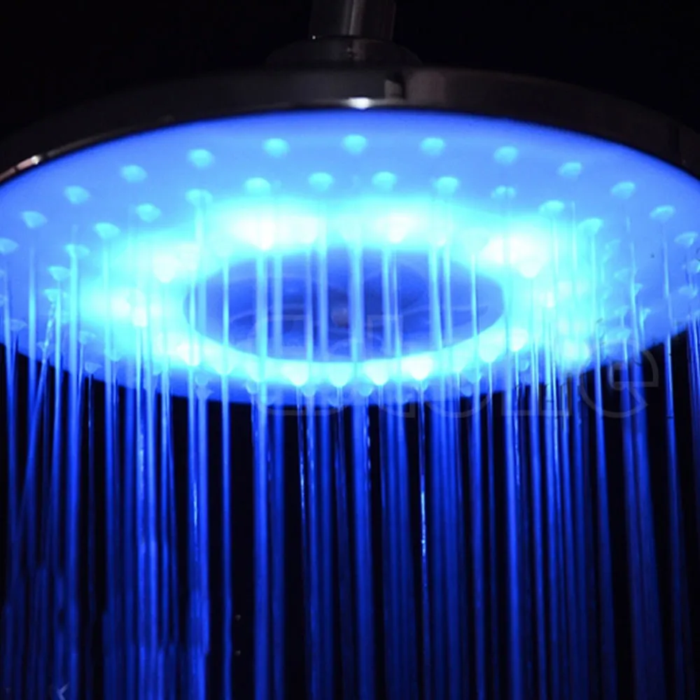 Y103 Stainless Steel 8 Inch RGB LED Rain Shower Head... From Mu007, $17 ...