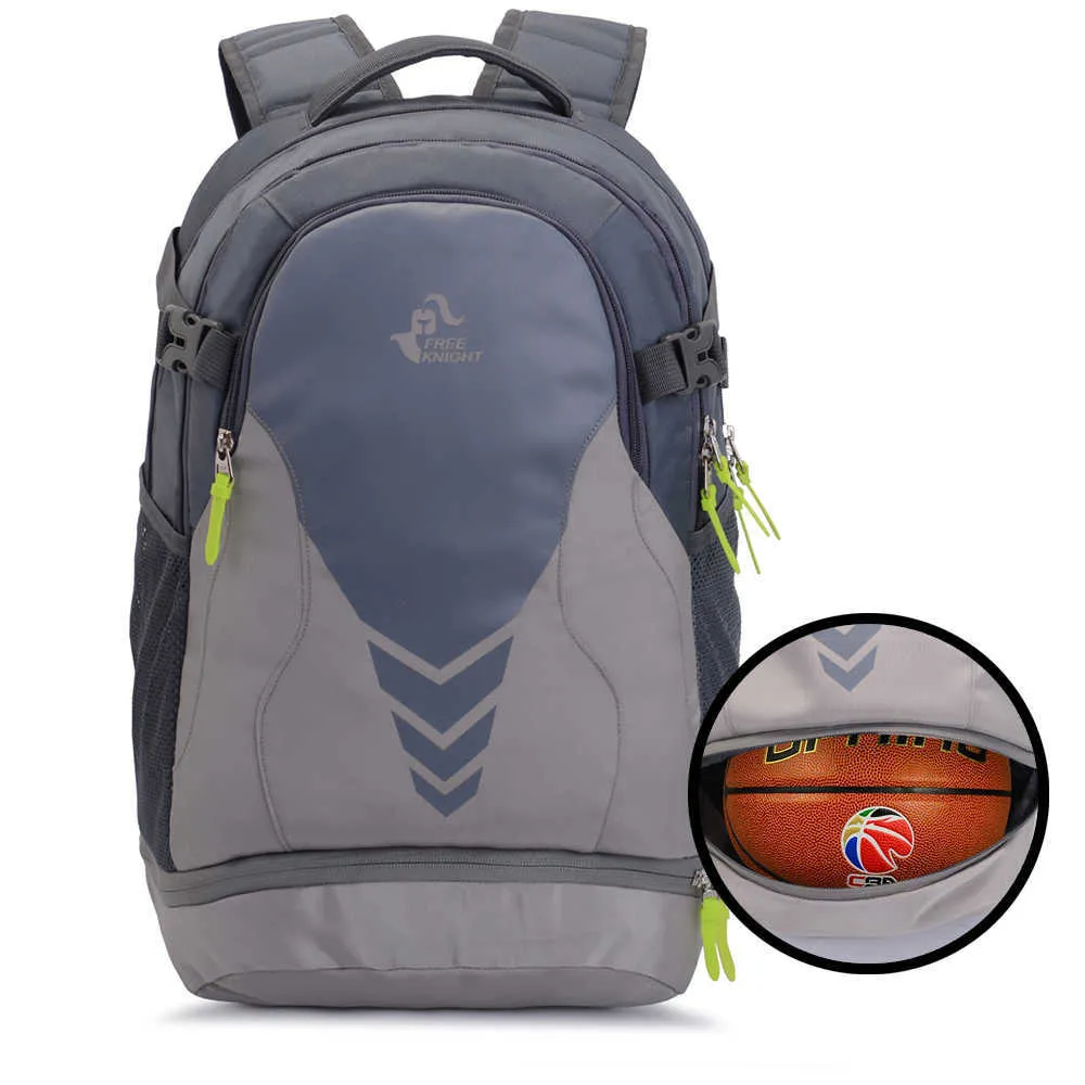 35L屋外サッカースポーツバッグバスケットボールバックパックサッカージムフィットネスバッグ用男性ラップトップバックパック防水ハイキングデイパックQ0705