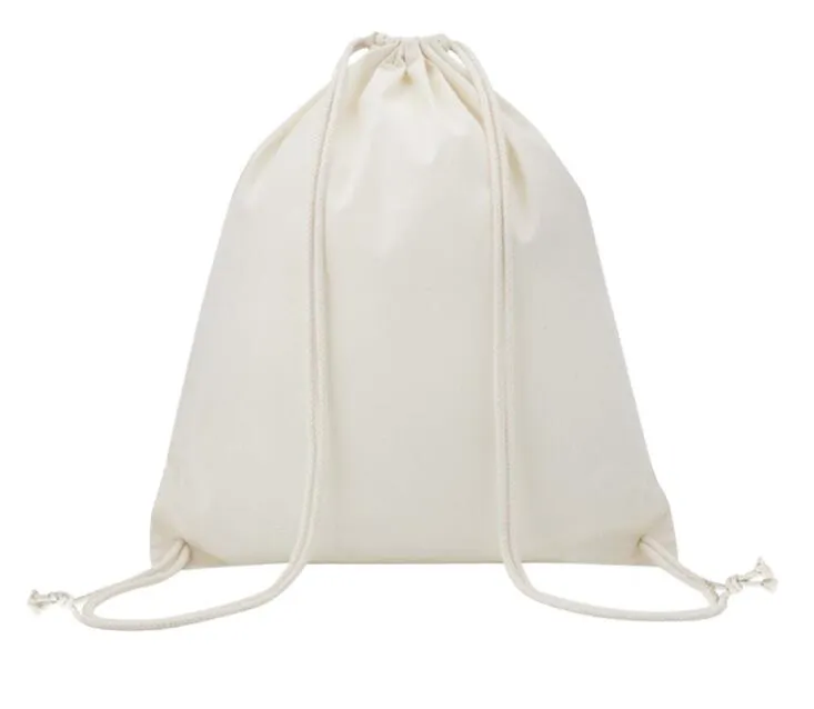 10 шт., пустые бежевые льняные сумки для сублимации «сделай сам», большая емкость, складные сумки на шнурке для термотрансферной печати