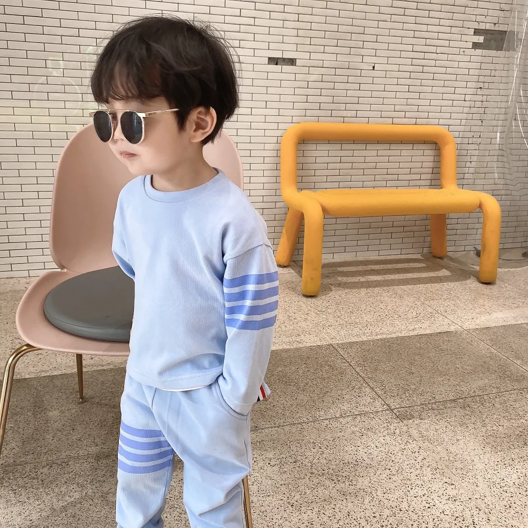 free shipping Kids Boys Tracksuits spring 2021 Fashion Children Girls Cotton Hoodie With Pants 2Pcs/sets Toddler Sportswear