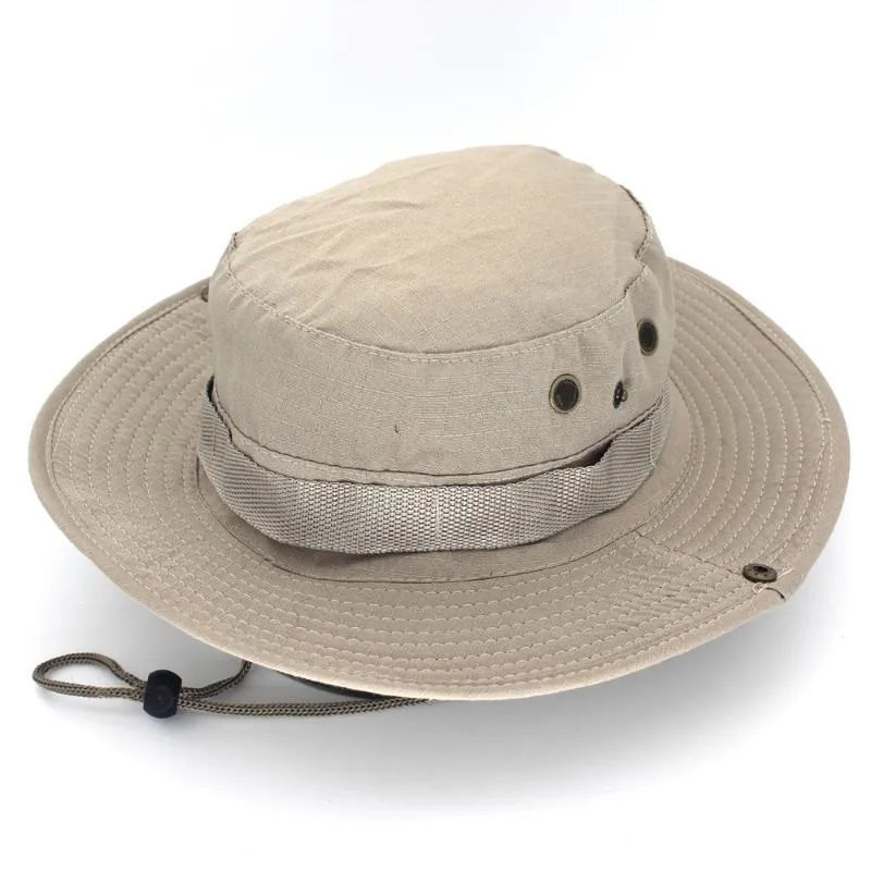 Широкие шляпы Breim Hats Bucket Hat Safari Booonie мужская Panama Рыбалка хлопок Открытый Унисекс Женщины Летняя Охота Боба Солнцезащитная Армия