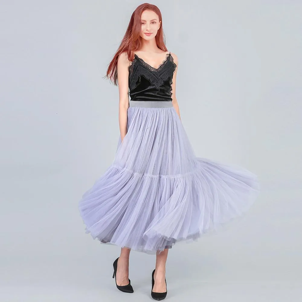 Tulle maxi skirt best sale 90