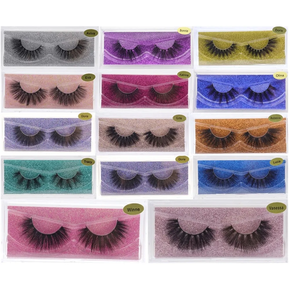 3D mink wimper faux mink lash valse wimpers natuurlijke zachte lange nep wimper extensie dikke kruis faux 3D mink wimpers 13 stijlen