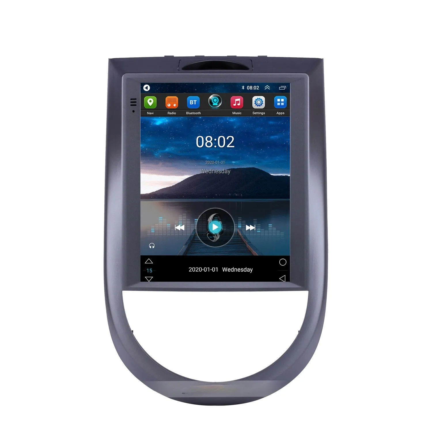 Bil DVD MP5-spelare AutorAdio Multimedia Audio Vertikal-Screen FM-stereo 2-DIN Android för 2015-Kia själ