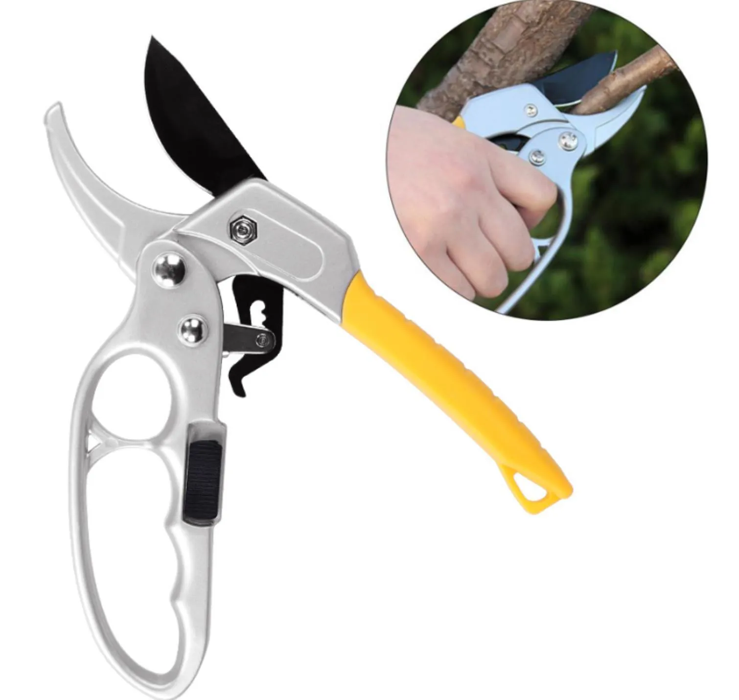 Pruning Shear Garden Tools Labor Saving High Carbon Steel Scissors Gardening Plant Sharp Branch Pruners Protection Hand Durable Y5U8# Rcjwb