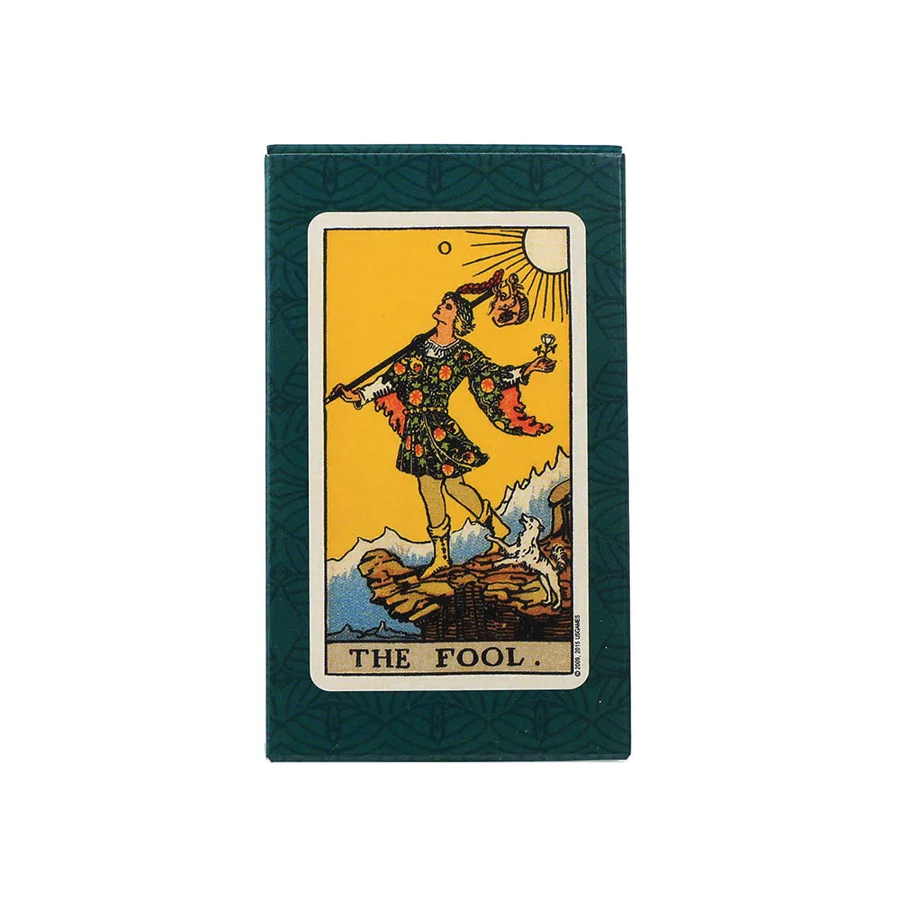Tam İngilizce Borderless Edition Smith-Waite Tarot Kartları oyunu Kitapçık Talimatları Smith Waite Kurulu