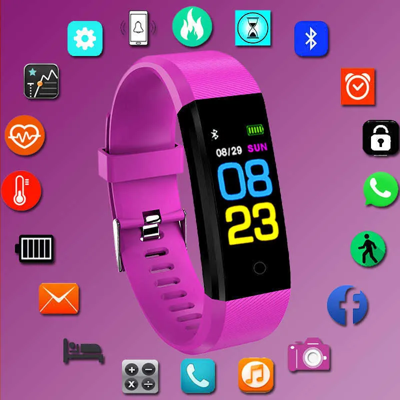 Top Smart Watch Bambini Bambini Smartwatch Per ragazze Ragazzi Orologio intelligente elettronico Sport Studente Smart-Watch per bambini per Android IOS