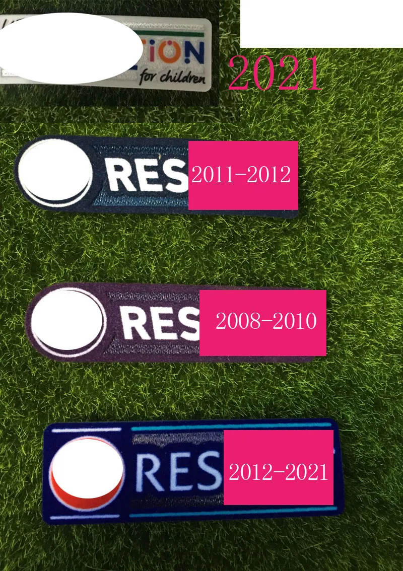 Patch de respect à collectionner 2008-2020 UCL Sleeve Badge Heat Transfer Iron On Soccer Badges