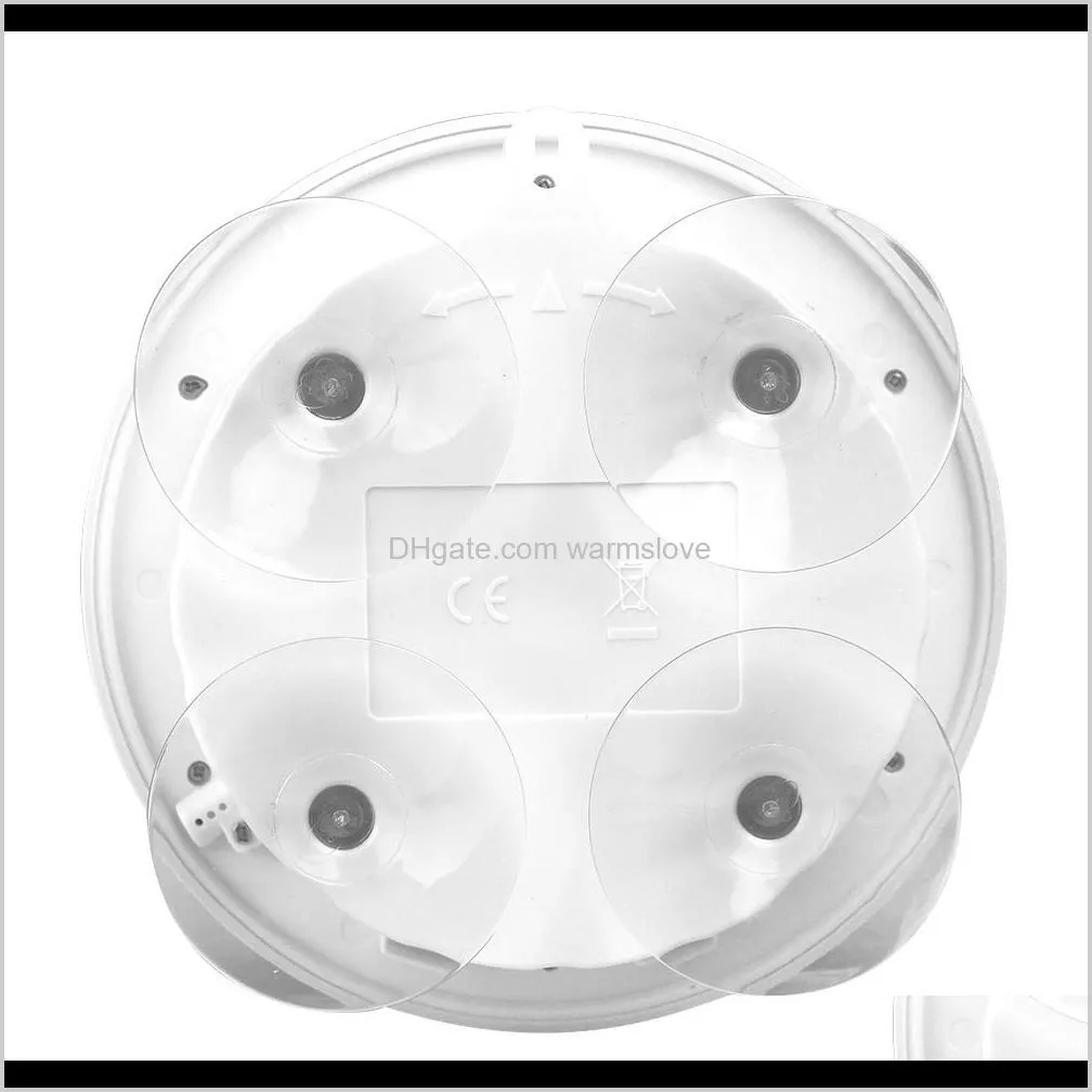 Baldr Bathroom Wall Clock Thermometer Analog Waterproof Display With