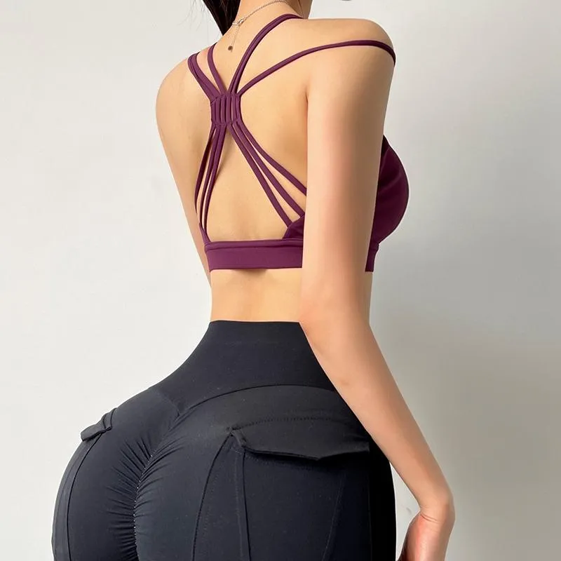 MITAOGIRL Woman Sexy Backside Sports Bra Gym Workout Logging Push Up Womens  Shockproof Running Fitness Gym Yoga Bras From Chensuqz, $347.03
