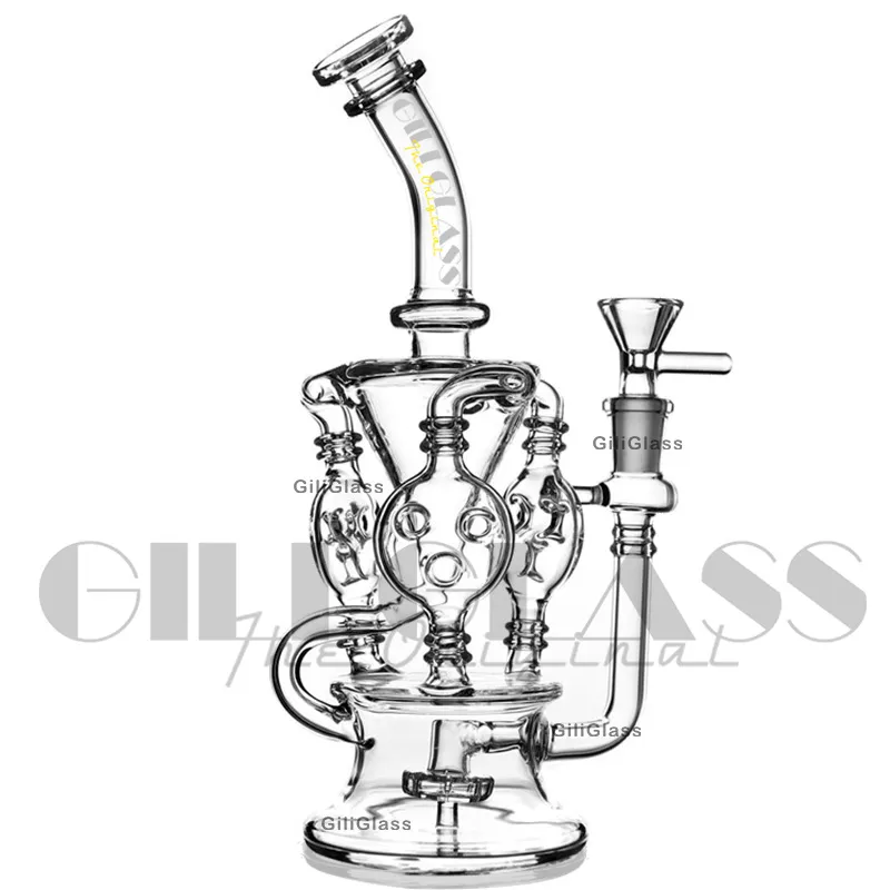 Recycler Tornado Percolator Glass Bong Water Pipes Oil Dab Rigs With Heady Wax Pipe Bongs Quartz Banger Or Bowl dabber nail