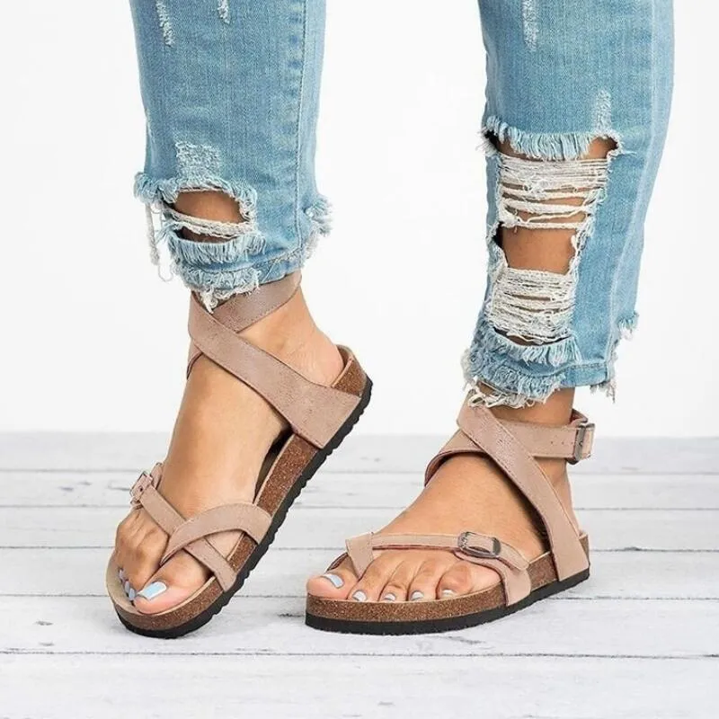 2021 Summer Shoes Women Flat Sandals For Beach Chaussures Femme Clog Plus Size 43 Casual Flip Flop