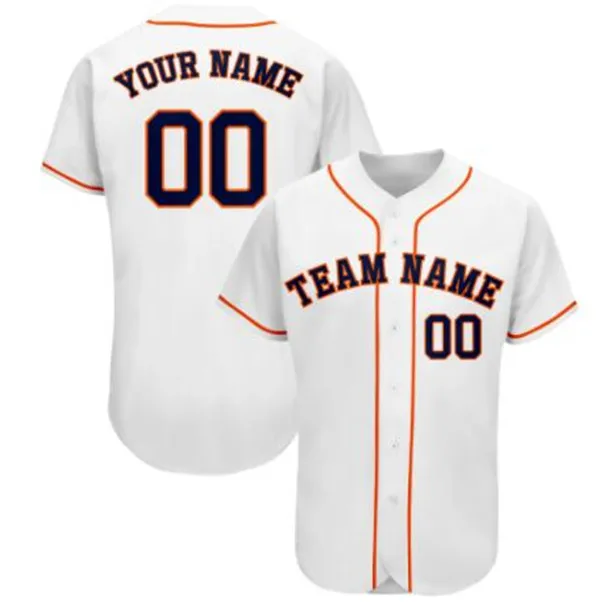 Homens Custom Beisebol Jersey Costura Completa Qualquer Nome Números e Nomes de Equipe, Pls Personalizado Adicionar Observações em Order S-3XL 051