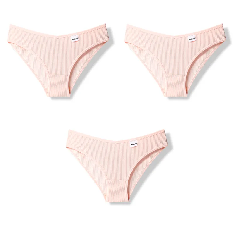 Lingerie féminine Julexy Cotton Sexy Pagetes for Women Underpants Matewear Underwear plus taille pantys lingerie 3pcs / set 8 Color Color 420