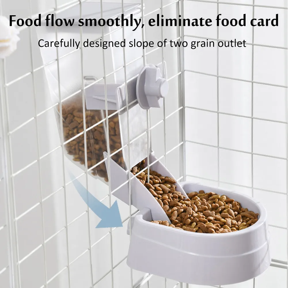 Adjustable 2L Pet Hanging Automatic Grain Dispenser For Cats Parrots Birds And Rabbits Multipurpose Feeder Cage Device For Dogs And Cats From Petrich 17.52 DHgate.Com