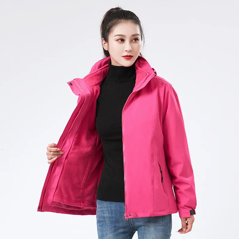 指定販売店 男性と女性のカップルのための屋外のジャケットの冬の嵐のスーツの1つの取り外し可能なフリーススーツの登山 注目のブランド Bertin Podologue Fr