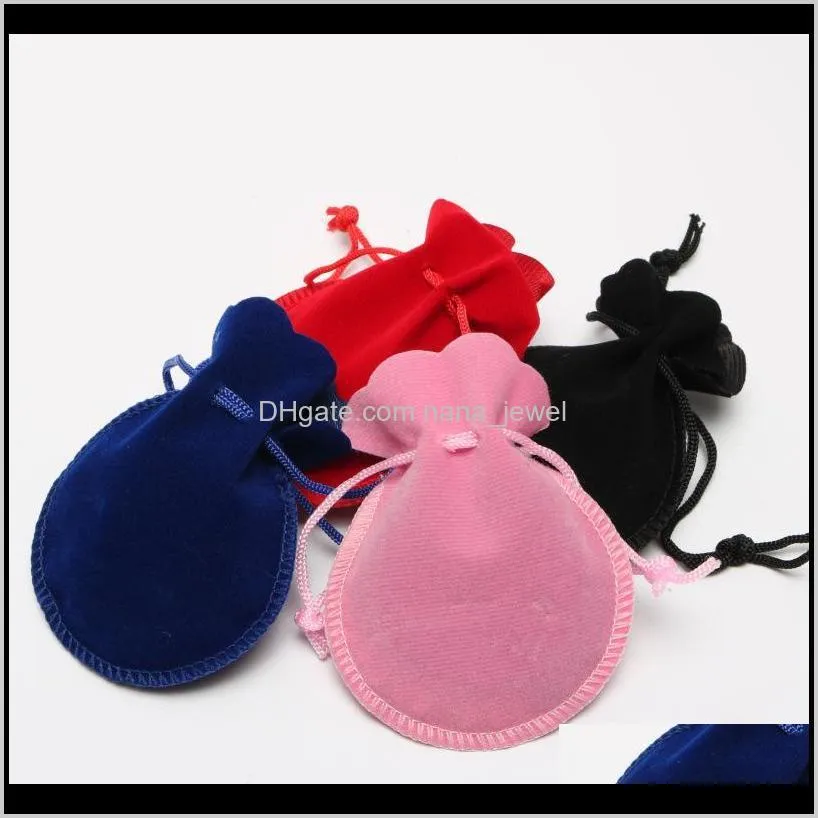 new gourd soft velvet jewelry bag 7x9cm flannel rings necklace earrings stud bracelets jewelry packaging pouch gift bag drawstring bag