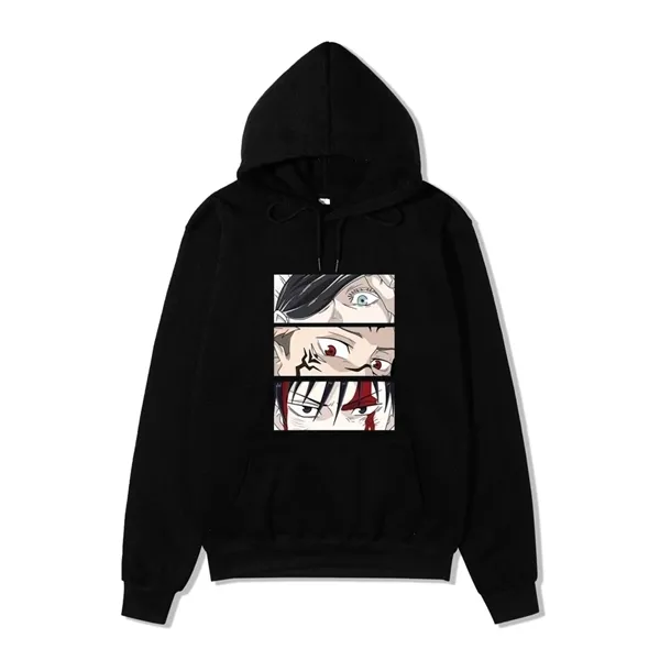 Jujutsu kaisen hoodie hiphop anime truien tops losse lange mouwen herfst man doek y0809