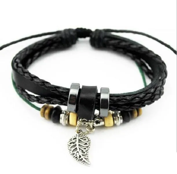 2021 8 colors Design Bracelet green natural stone bracelet handmade leather bracelet For Women