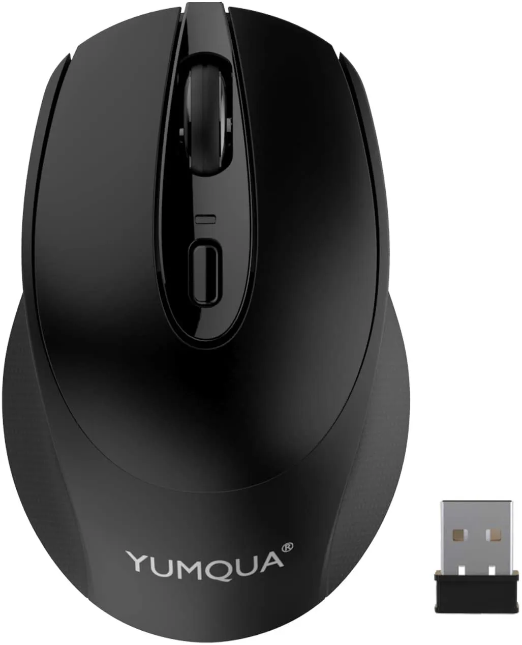 Yumqua Wireless Computer Mice, 2.4G оптическая бесшумная мышь с USB NANO-ресивером для настольного компьютера для ноутбука, подходящими к левым правильным пользователям