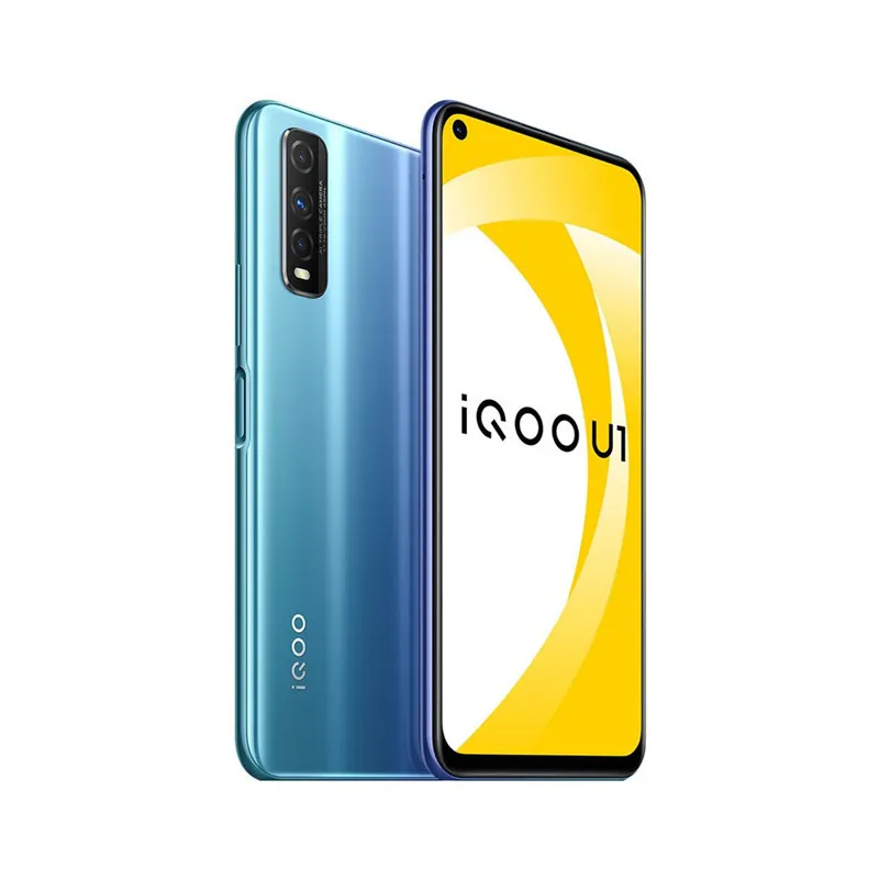 Téléphone portable d'origine Vivo IQOO U1 4G 6 Go 8 Go RAM 128 Go ROM Snapdragon 720G Octa Core Android 6.53" 48MP ID d'empreintes digitales Face Wake Téléphone portable