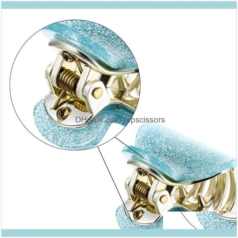 PCS Top Hair Claw Solid Shining Acetate Crab For Golden Plastic Hairpins Hairstyle Disc Quality Clamps 4 CM1