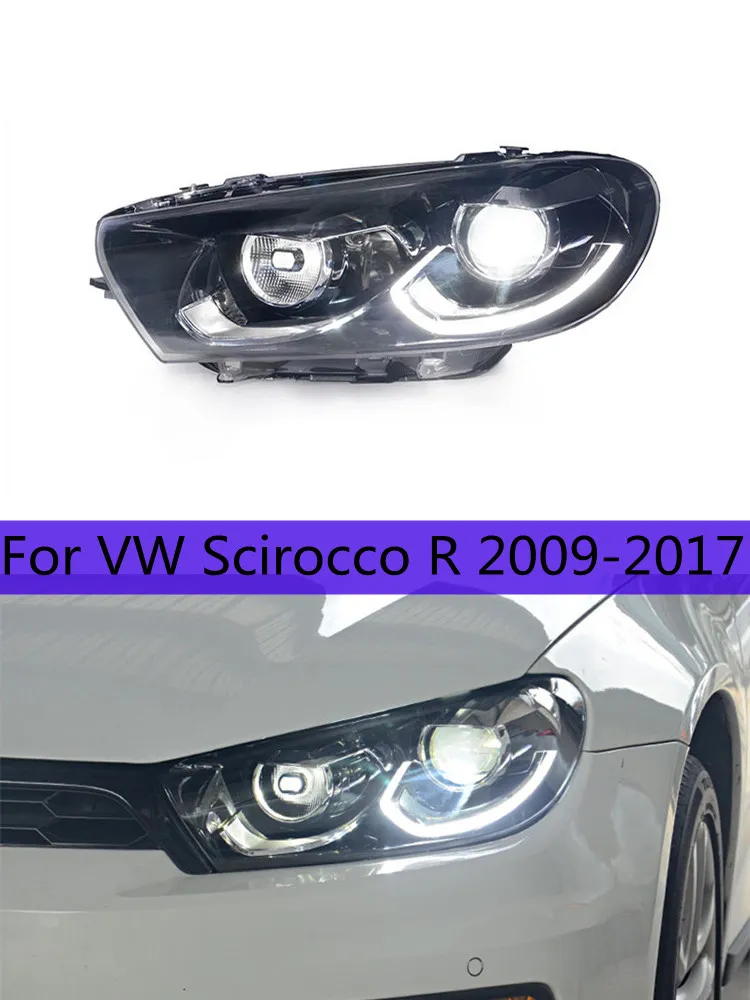 Scirocco R LED Headlight Assembly 2009 2017 DRL Bi Xenon Lens Turn Signal FACELIFT