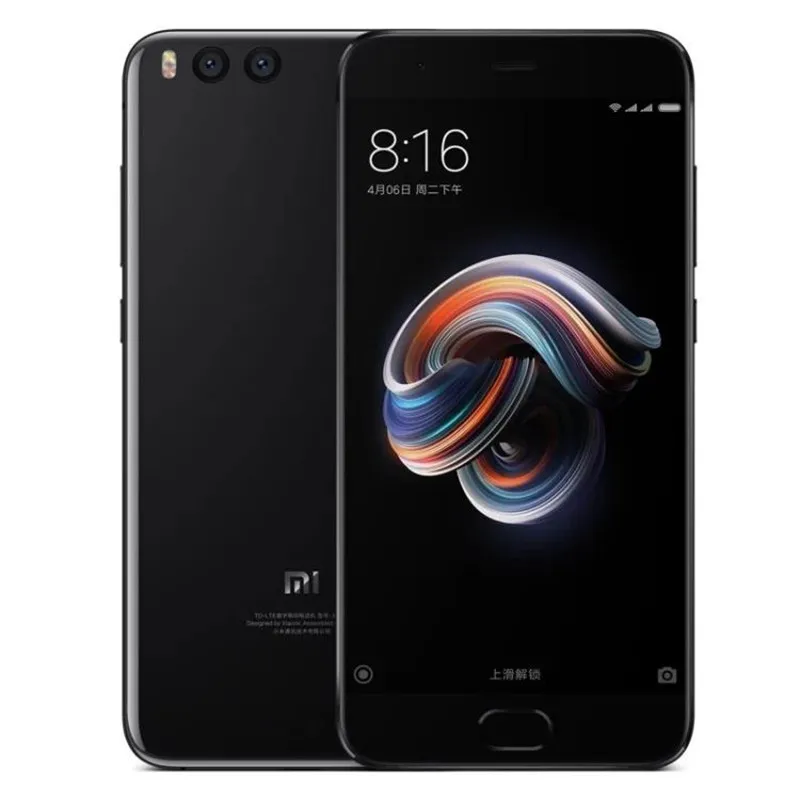 Xiaomi Mi6 6GB/64GB ブラック SIMフリー 中古品 Xiaomi Mi 6 4G LTE samsung smartphone - 4GB RAM, 64GB