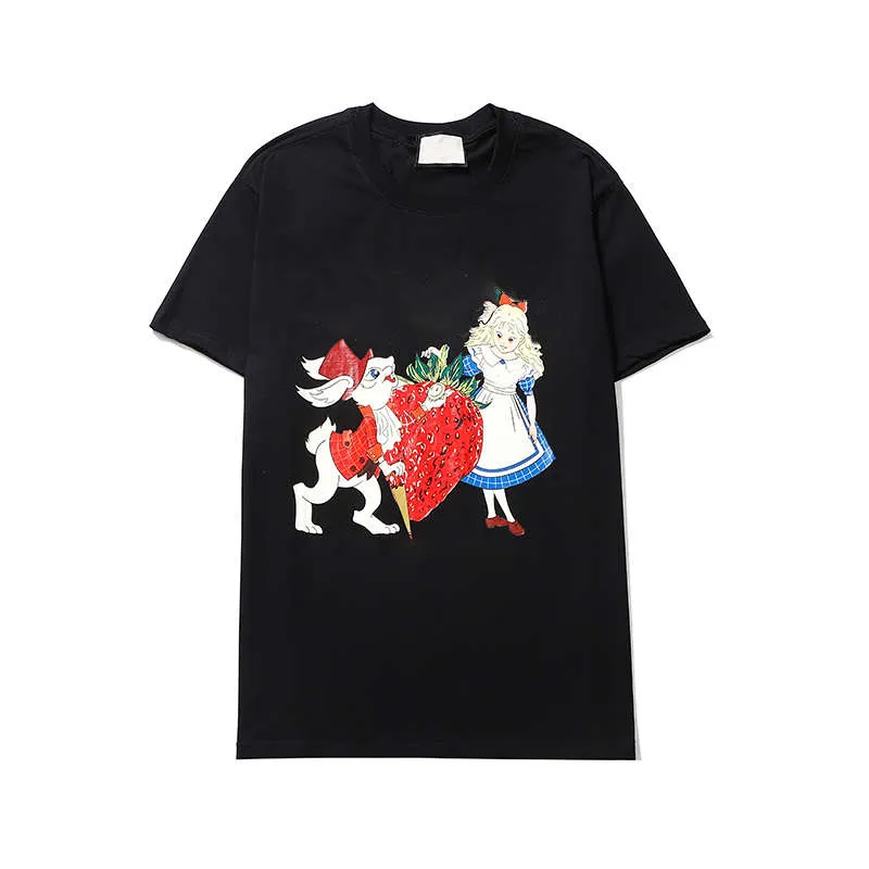 ♡♡ xytgh847♡♡ Tshirts 21ss Women Tshirts Cartoon Print Tees Letter From