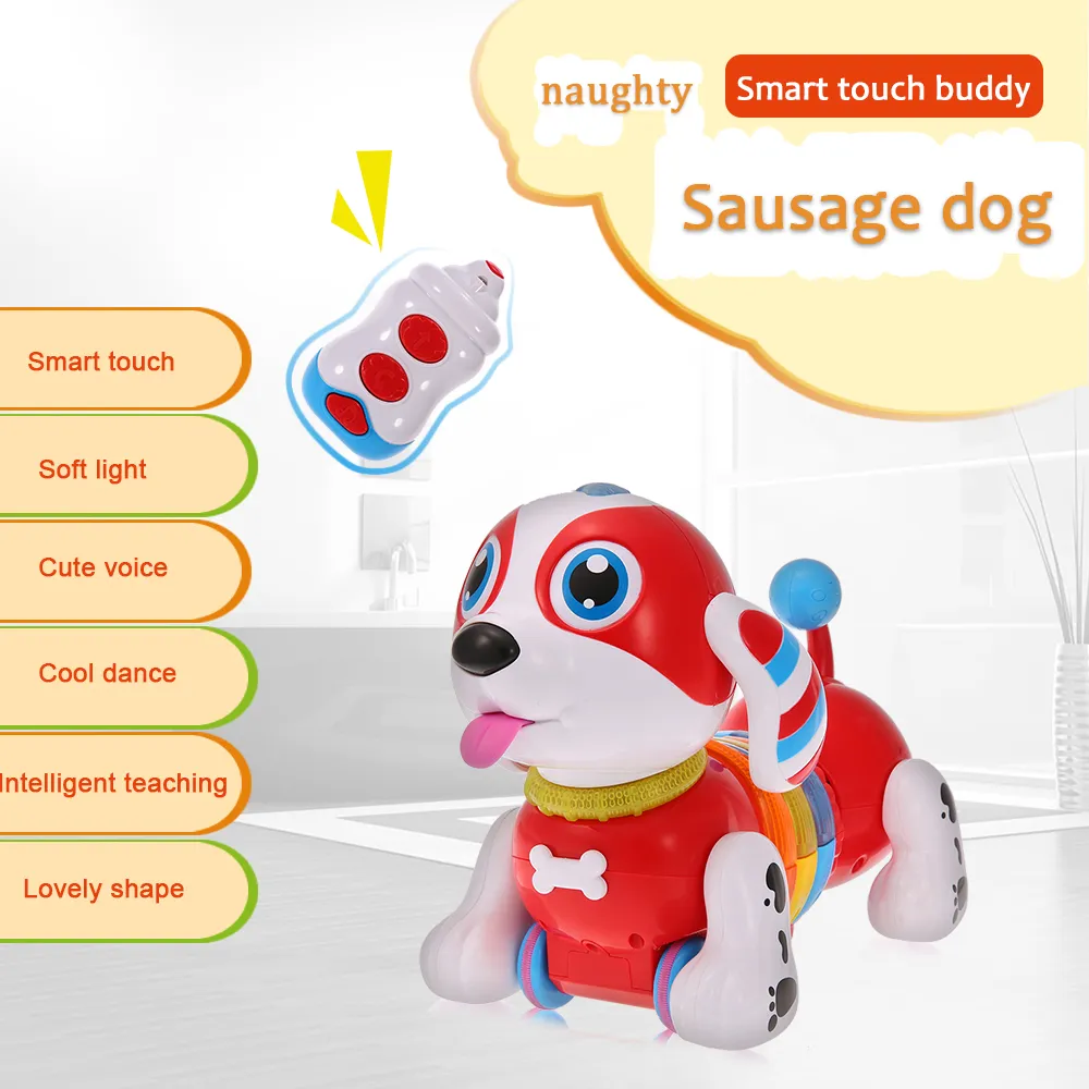 209396-IR RC Smart Dog saucisse de chanter la danse la marche Chien Robot  jouet Pet électronique pour l'éducation des enfants - Chine IR RC Smart Dog  saucisse et de chanter la marche