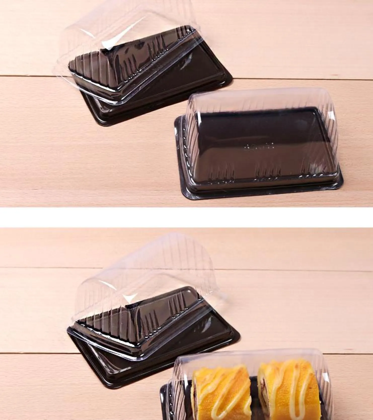 Plastic Transparent Clear Disposable Bread Cake Boxes Pastry Bakery Free Shipping