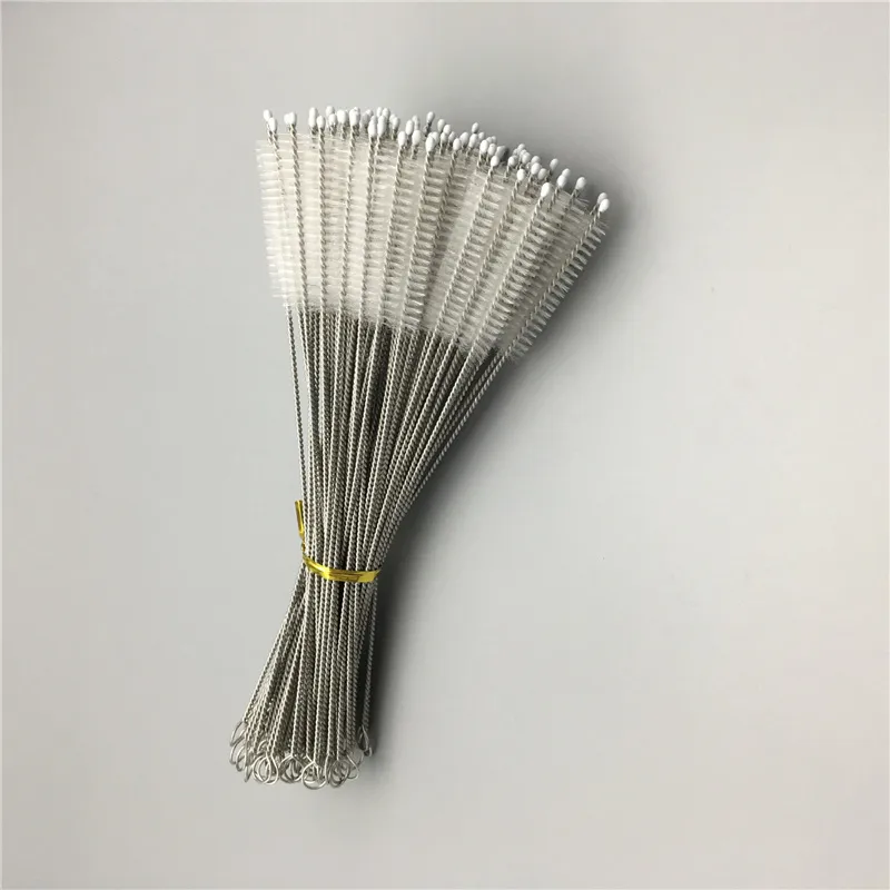 300mm Long Nylon Cleaning Brush Stainless Steel Straws Glass Straw Brushes Pipe Cleaners