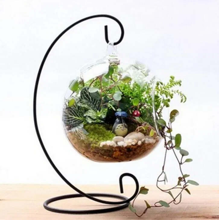 Spirale Fond Ornement Présentoir Sans Vases Fer Suspendu Rack Titulaire Pour Plante De Noël Chandelier Maison De Mariage Décoration WLL137