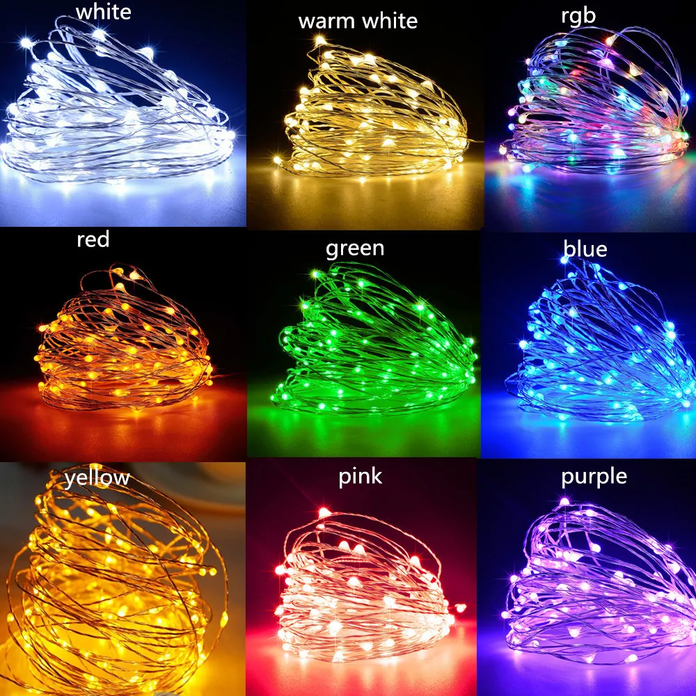 LED String lights Holiday lighting For Fairy Christmas Garland Wedding Party Decoration (8)