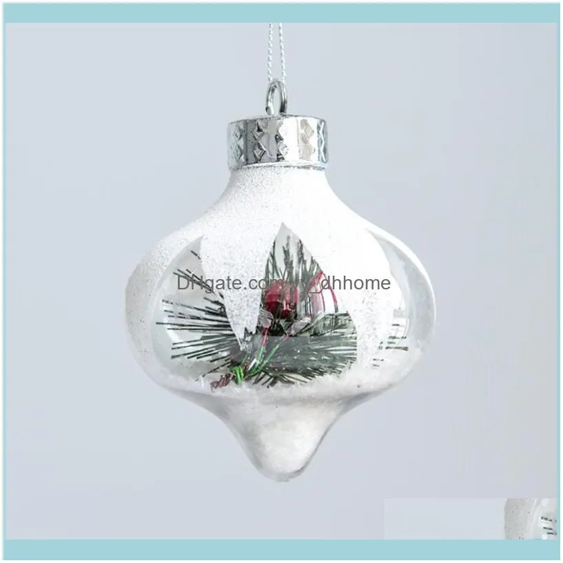 8CM PET Plastic Painting Christmas Ball Ornaments For Christmas Tree Decor Xmas Holiday Living Room Decoration Alien Pendant1