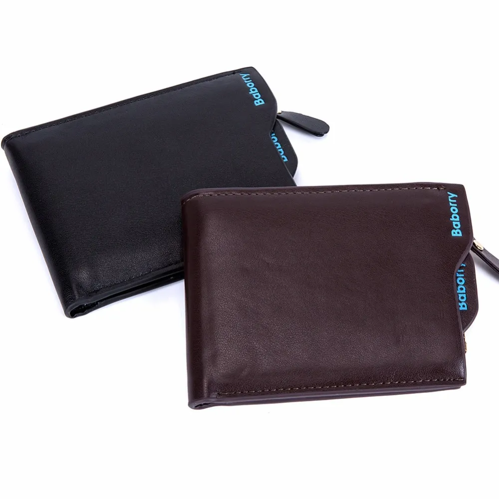 コインポケット付きのファッション男性の財布小型小型財布財布ジッパーカードお金のクリップの財布