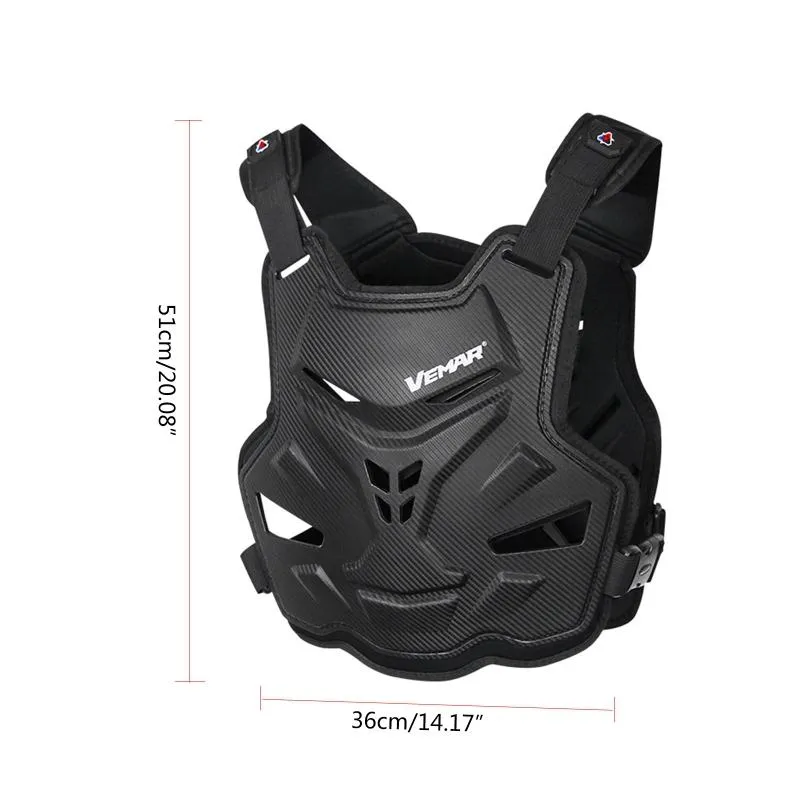 Armadura de motocicleta T3ED para adultos, equipo de protección para el cuerpo de la bicicleta de cross, Protector de pecho y espalda, chaleco de protección para Motocross, esquí, patinaje