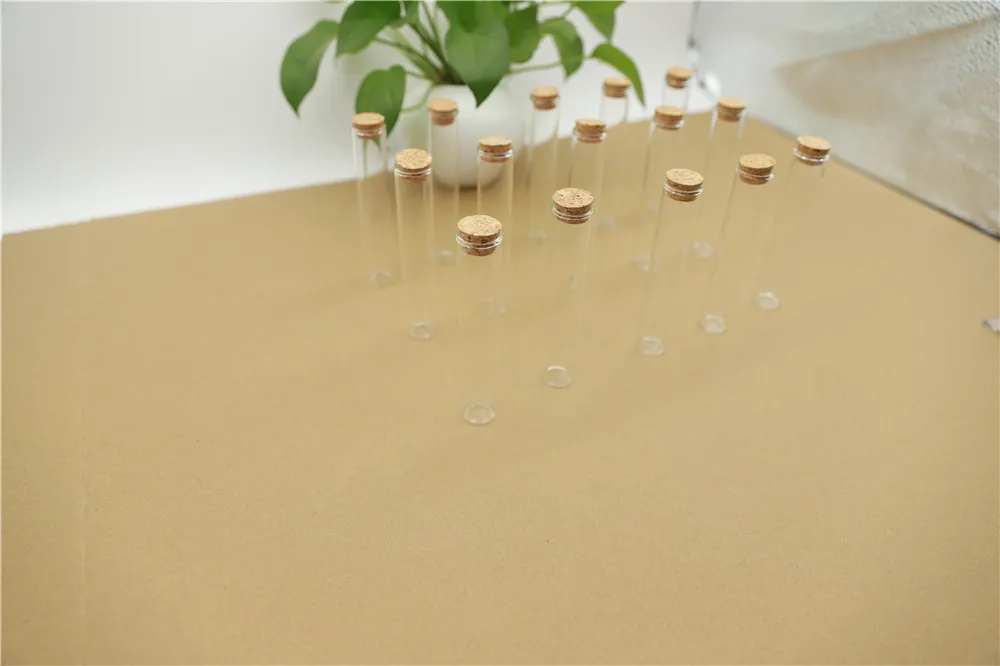 50pcs Glass Bottle 22mm 35ml Test Tube Cork Stopper Mini Spice Bottles Container Small DIY Jars Vials Tiny Bottles glass (8)