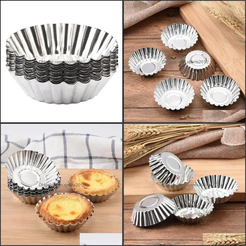 7cm Muffin Cupcake metal Cups Round For Muffin Cupcake DIY Baking Fondant Muffin Cake Cups Molds F20173427