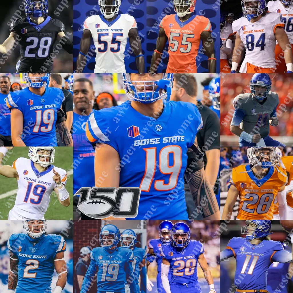 Boise State Fußballtrikot Riley Smith CT Thomas Riley Whimpey Markel Reed Ezekiel Noa Tyreque Jones Kaonohi Kaniho Scott Matlock Rodney Robinson Jackson Cravens