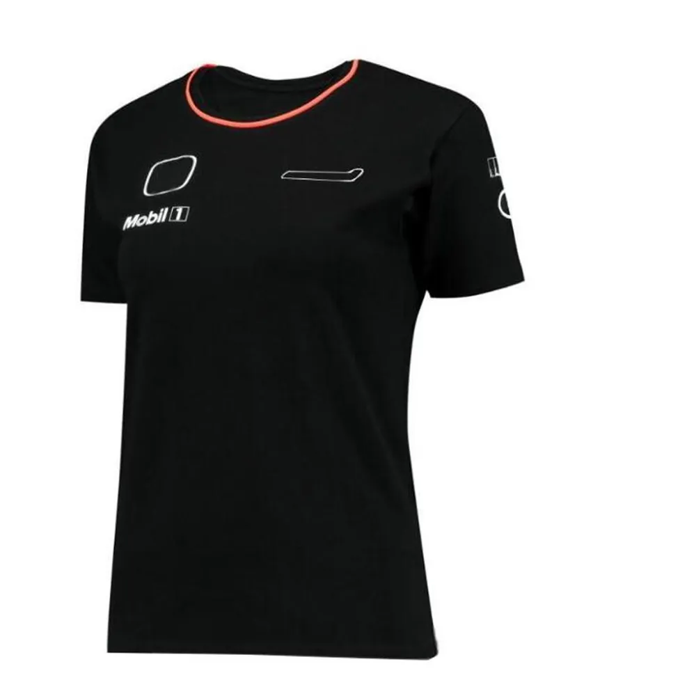 Camiseta del equipo F1 2021 Verano Nueva temporada Traje de carreras de Fórmula Uno Ropa del equipo F1 de manga corta personalizada el mismo estilo 218V