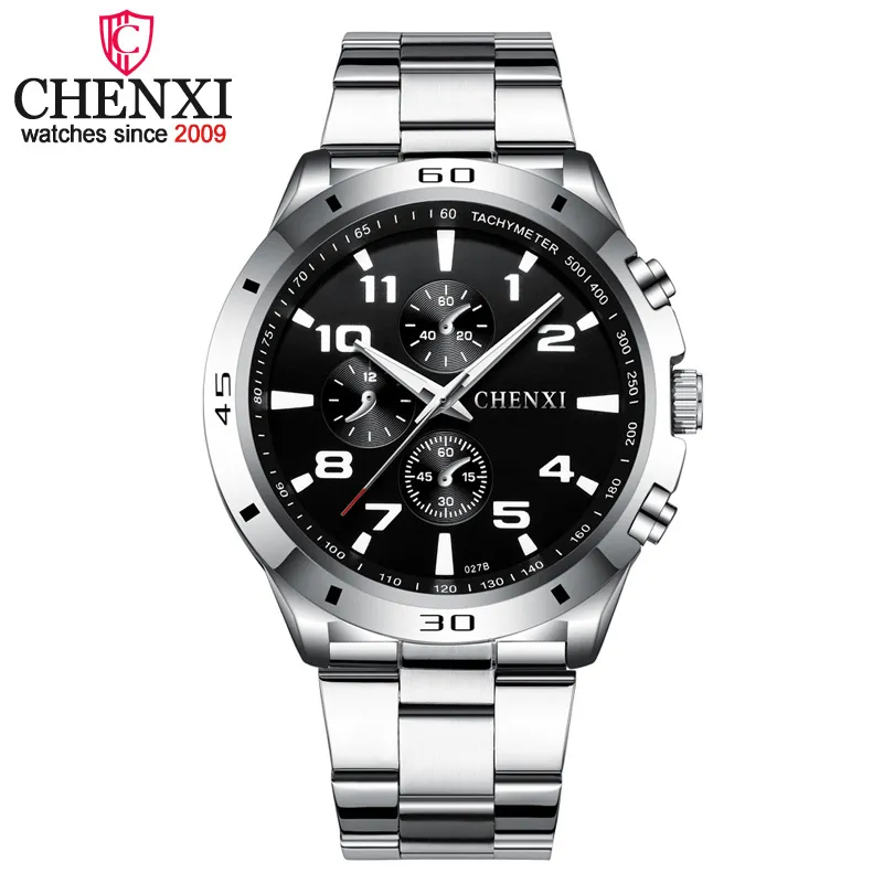 Chenxi Brand Top Original Men Watches Fashion Casual Business Male Wristwatch Stainless Steel Quartz Man Watch Relogio Masculino Q0524