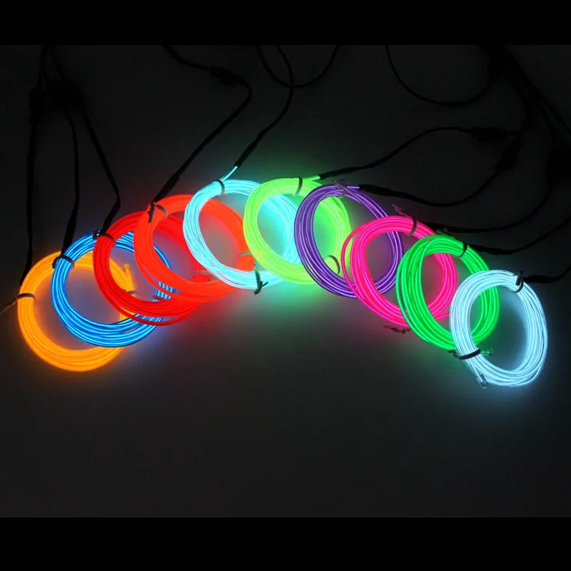 5M néon signe lumière danse fête décor lumières néons lampe à LED Flexible EL câble câble Tube étanche LED bande