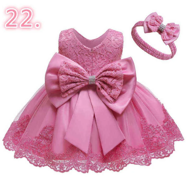 1-26-Baby Dress Lace Flower Christening Gown