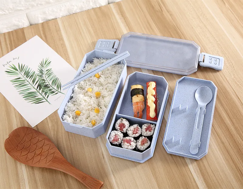 TUUTH Cute Lunch Box Japanese PP Material Thermal Microwave Heating Kids Portable Dinne Food Picnic School Container Box B7