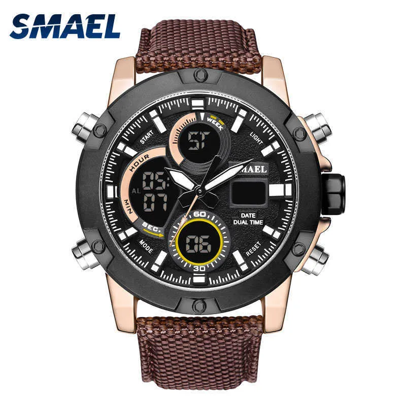 Relojes Para Hombre Militar 50 M Impermeable Deporte Cronómetro Alarma LED Reloj  Digital Hombres Reloj De Esfera Grande Para Hombre Relogio Masculino De  37,29 €