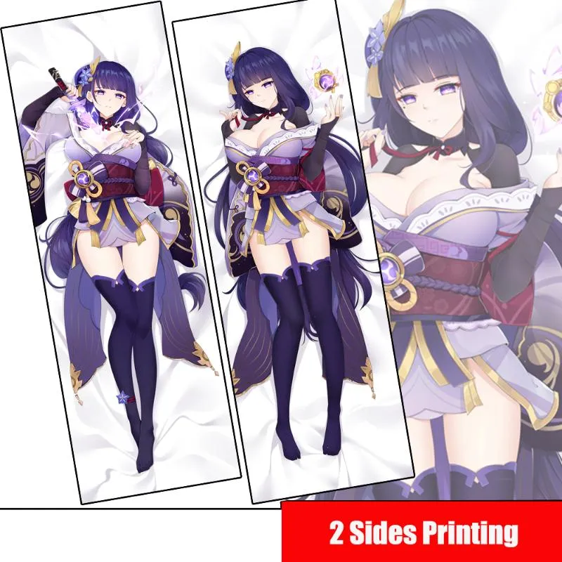 Pillow Case Game Genshin Impact Raiden Shogun Baal Dakimakura Otaku