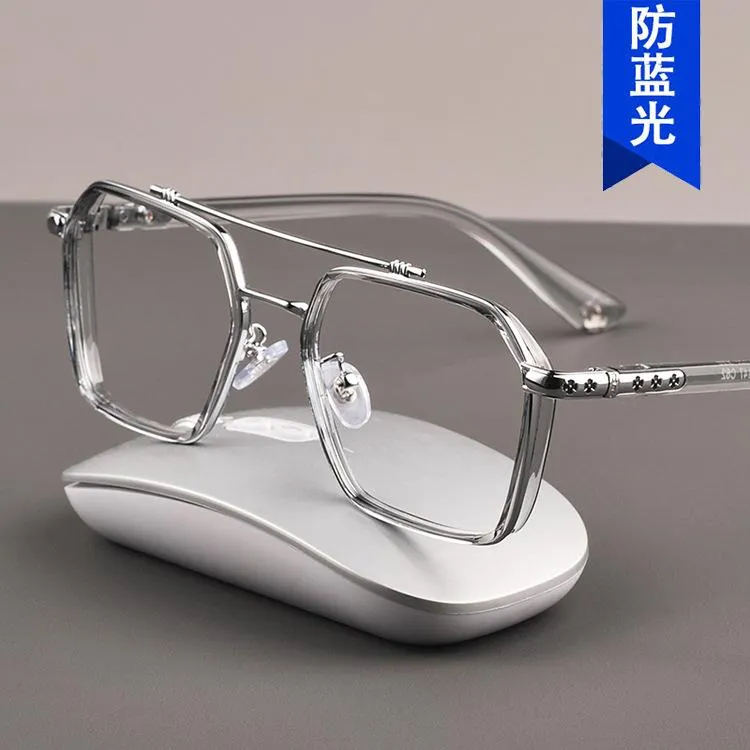 Zonnebril Mode Computer Glazen Blauw Licht Blokkering Brillen Frame Vrouwen Mannen Optische Eye Glass Bril Gafas Retro Oversize Oculos